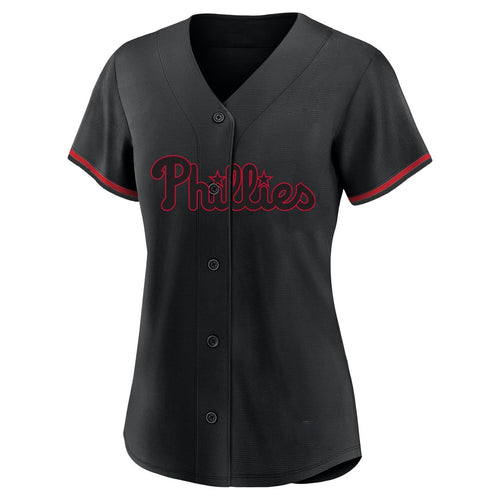 Bryce Harper Philadelphia Phillies Profile Women's Plus Size Player Name & Number Fashion Jersey - Black