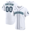 Seattle Mariners Nike Home Authentic Custom Jersey - White