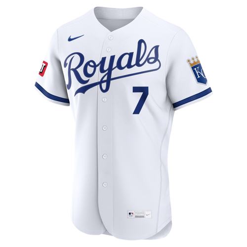 Bobby Witt Jr. Kansas City Royals Nike Home Authentic Sponsor Patch Jersey - White