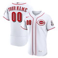 Cincinnati Reds Nike Home Authentic Custom Jersey - White