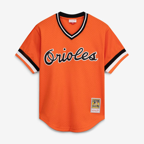 Cal Ripken Jr. Baltimore Orioles Mitchell & Ness Authentic Batting Practice Jersey - Orange