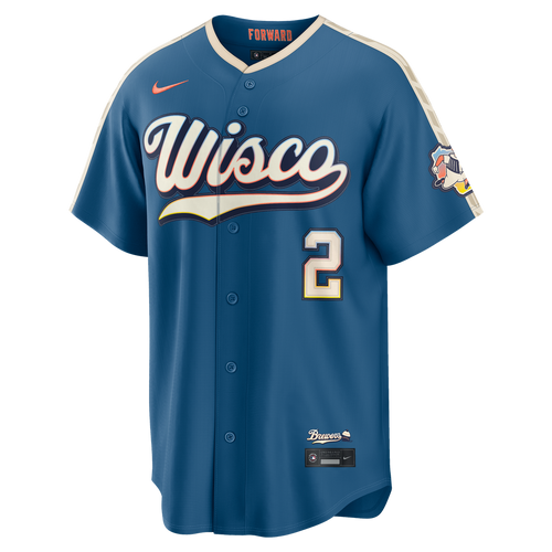 Brice Turang Milwaukee Brewers Nike 2026 City Connect Stadium Jersey - Mineral Blue