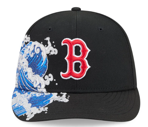 Boston Redsox MLB Waves 59FIFTY Fitted New Era Black/White