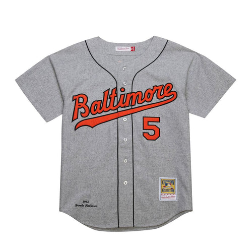Brooks Robinson Baltimore Orioles Mitchell & Ness Cooperstown Collection 1966 Authentic Jersey - Gray