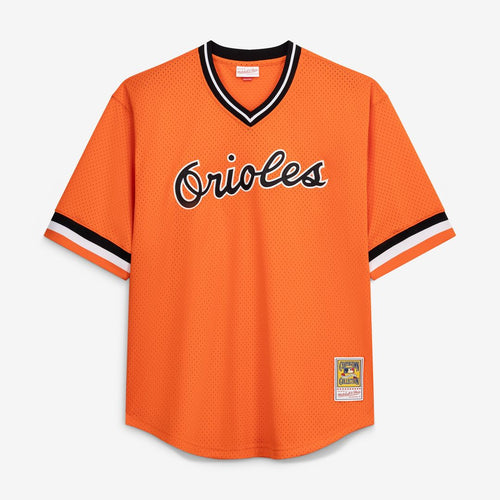Cal Ripken Jr. Baltimore Orioles Profile Big & Tall Cooperstown Collection Mesh Batting Practice Jersey - Orange