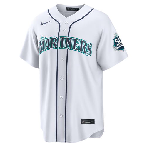 Cal Raleigh Seattle Mariners Nike  Home Stadium 50th Season Patch Jersey - White